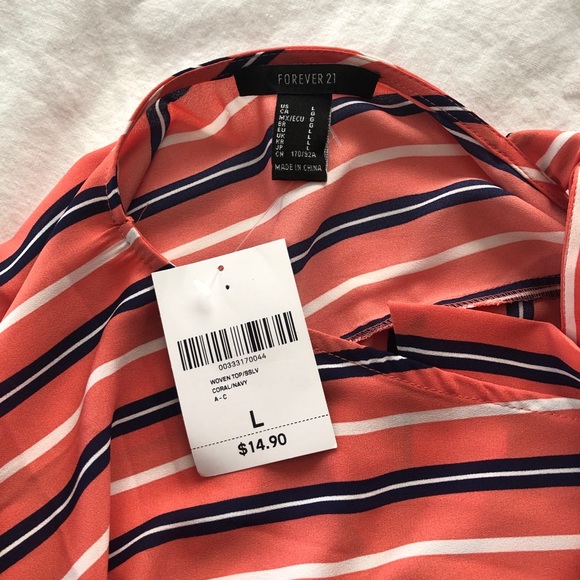 NWT Forever 21 Tie-Back Top Size Large - Picture 3 of 3